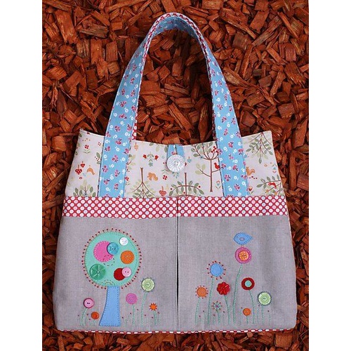 Flower Garden Sttichery Bag Pattern