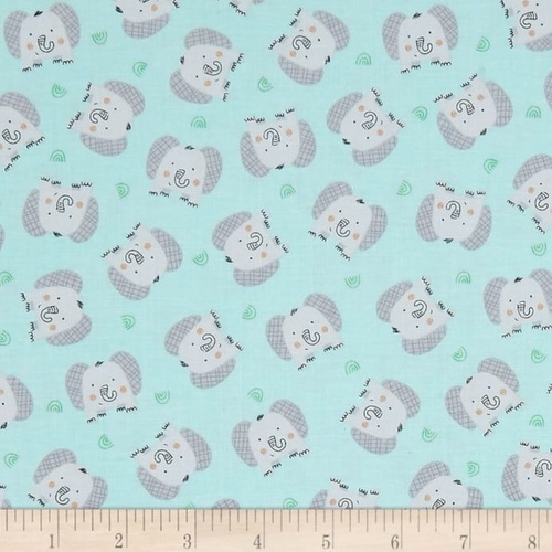 Jungle Jamboree Little Elephants Blue