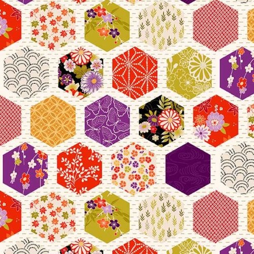 Kimono Japanese Hexagon Patch Cream