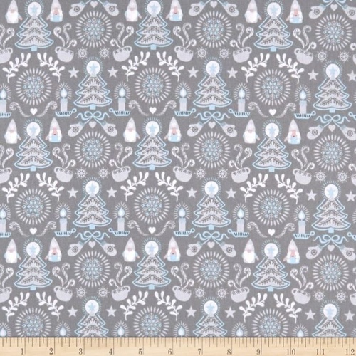 Hygge Christmas Trees Elf Grey