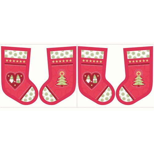 Hygge Christmas Stocking Panel