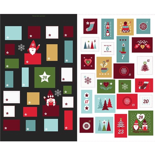 Hygge Christmas Stocking Advent Panel