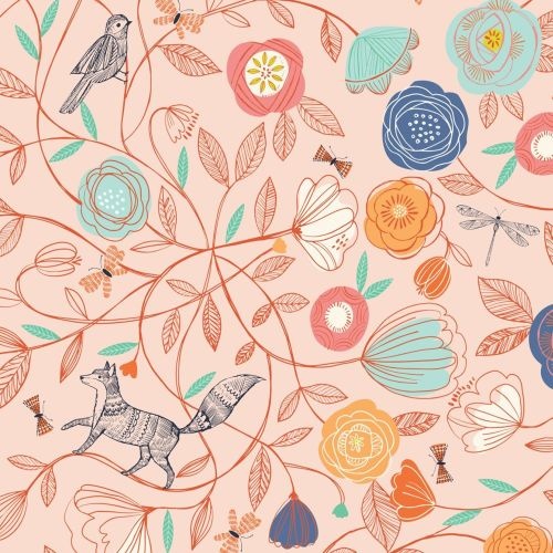 Boho Meadow Fox Floral