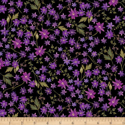 Enchanted Mini Floral Black
