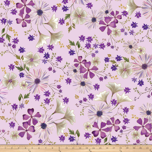 Enchanted Garden Floral Lilac