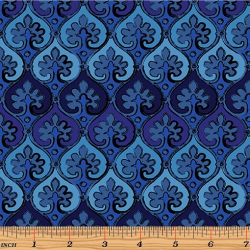 Palermo Hourglass Mosaic Indigo
