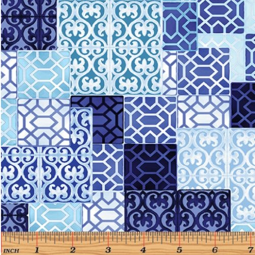 Palermo Tile Geo Blue