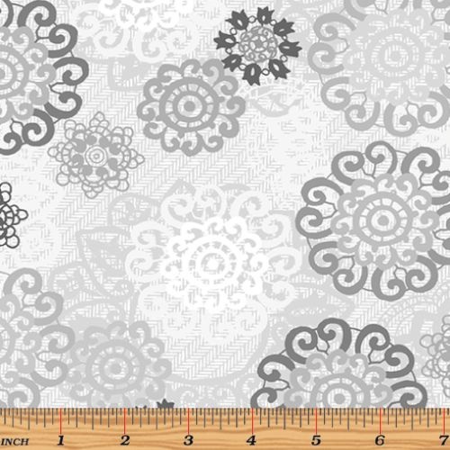 Palermo Textured Medallion Grey