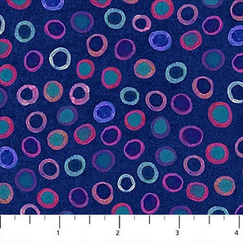 Floral Fantasy Bubbles Blue