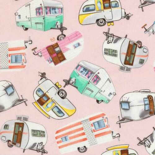 Retro Caravans Pink