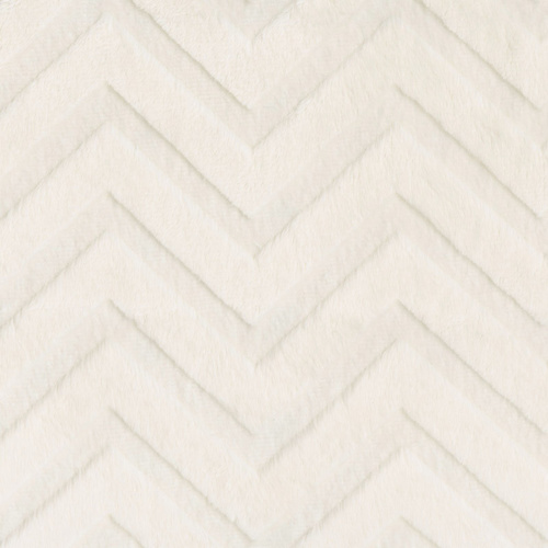 Embossed Chevron Minky Ivory