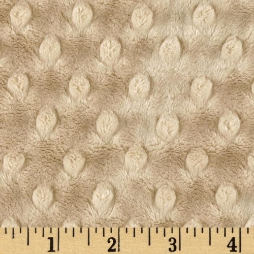 Embossed Dimple Dot Minky Latte