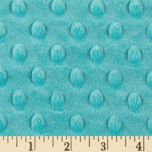 Embossed Dimple Dot Minky Teal