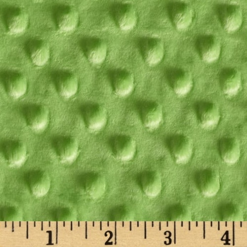 Embossed Dimple Dot Minky Lime