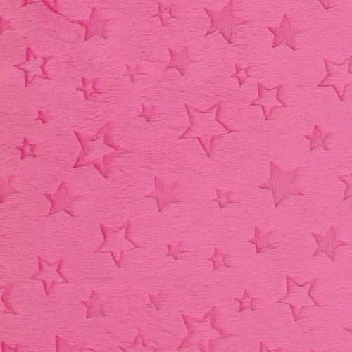 Embossed Dimple Dot Minky Blush PInk
