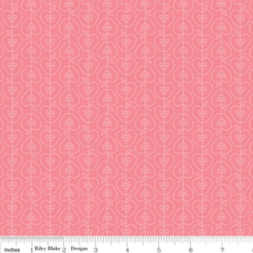 Apple of My Eye Stripe Pink Per Metre