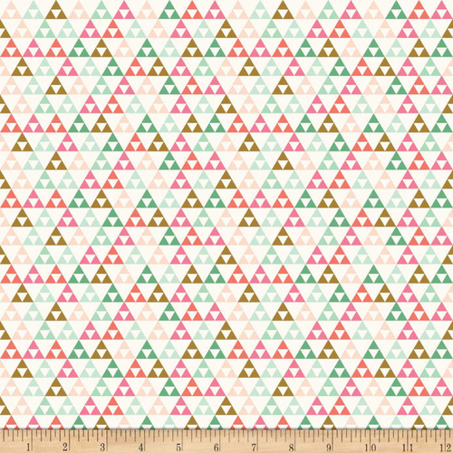 On Trend Triangles White Knit
