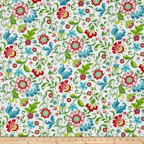 Feathers and Flourishes Floral White
