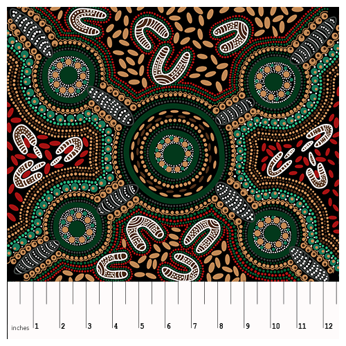 Aboriginal Sacred Woman's Song Black