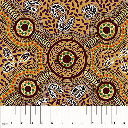 Aboriginal Sacred Woman's Song Yellow