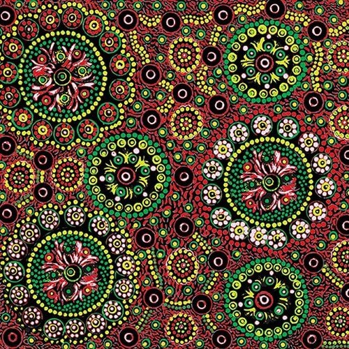 Aboriginal Wild Desert Flowers Red