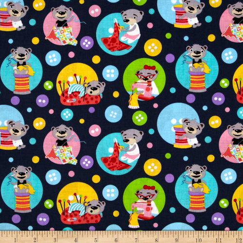 Sewing Bears Dark Grey