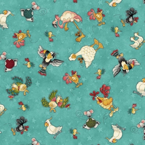 No Fowl Play Animals Teal