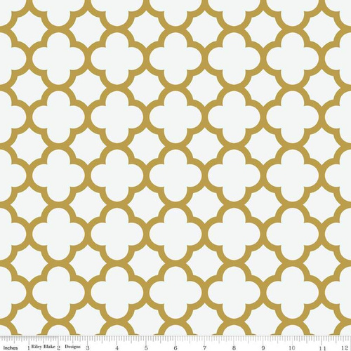 Sparkle Geo Quatrefoil Gold