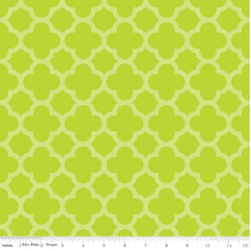 Sparkle Geo Quatrefoil Lime