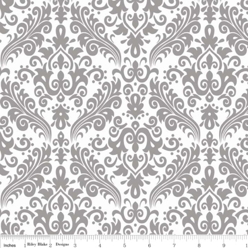 Sparkle Hollywood Damask Silver
