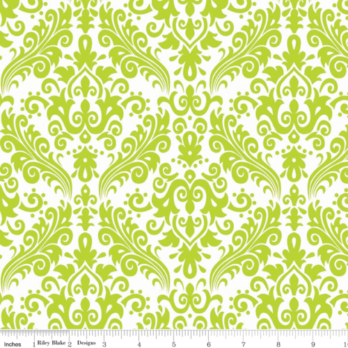 Sparkle Hollywood Damask Lime