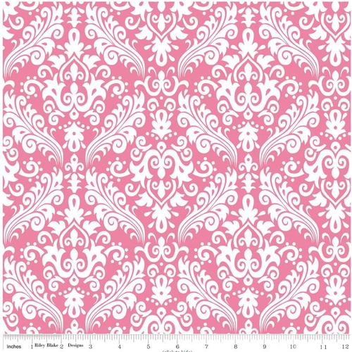 Sparkle Hollywood Damask Hot Pink