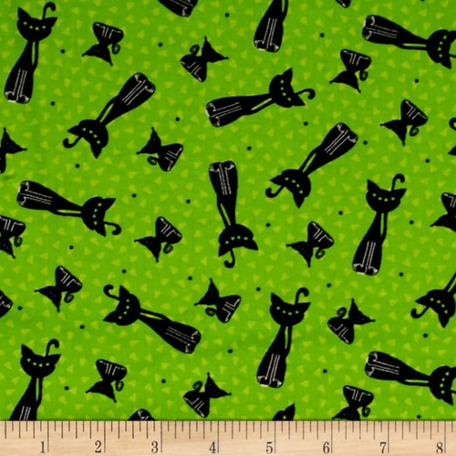 Happy Owl Scary Kitty Cat Lime
