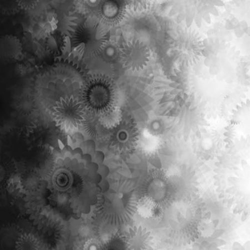 Gradients 2 Blooms Floral Onyx