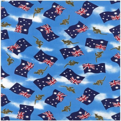 Australian Aussie Flags and Kangaroos
