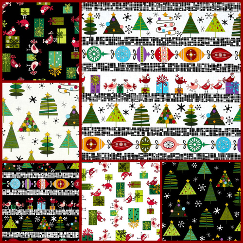 Holiday Tweets Christmas FQ Bundle