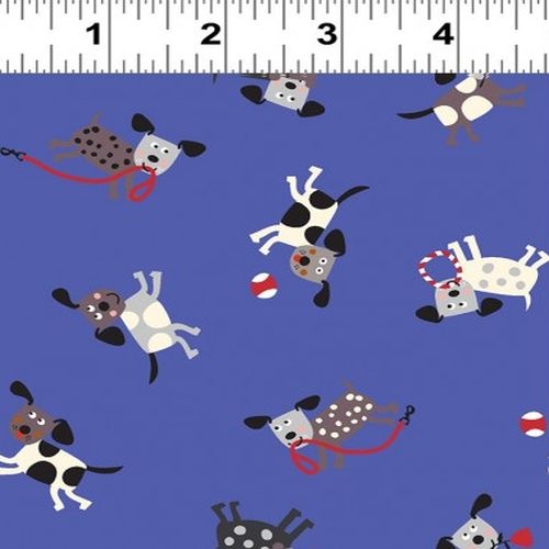 Playful Pups Dog Toss Blue
