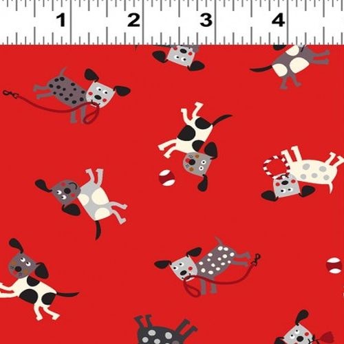 Playful Pups Dog Toss Red
