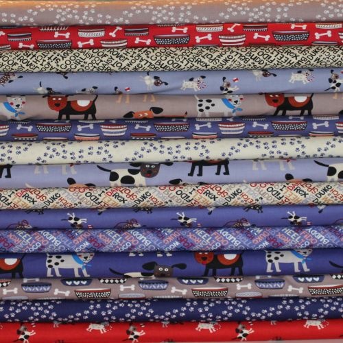 Playful Pups Dog FQ Bundle