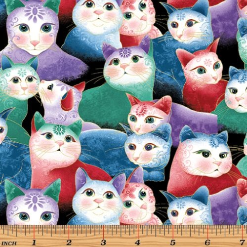 Cat-i-tude 2 Sweetheart Cats Multi