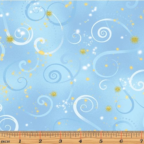 Dragonfly Dance Swirling Sky Blue