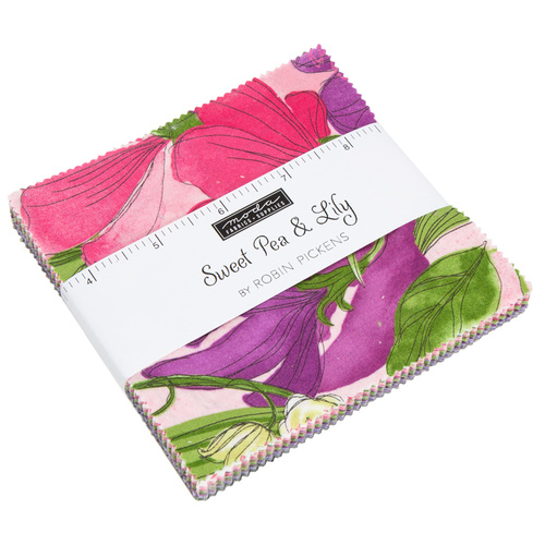 Sweet Pea and Lily 5" Charm Squares