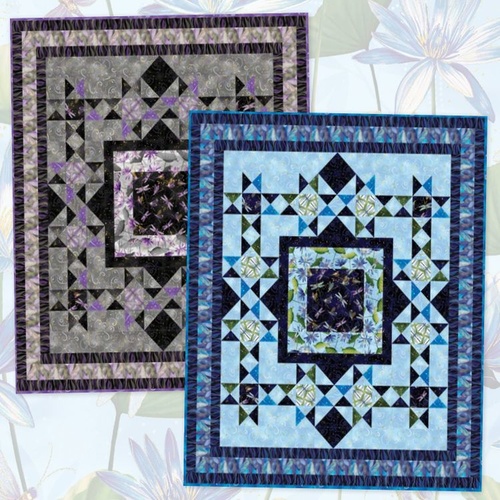 Dragonfly Dance Quilt Kit Purple