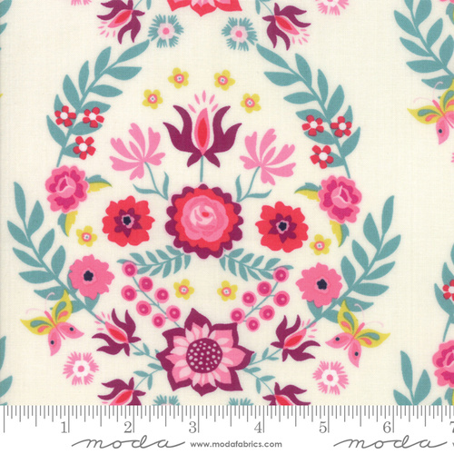 Rosa Butterfly Floral Eggshell