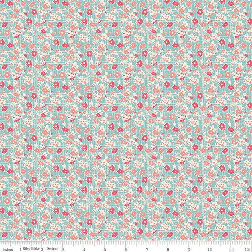 Abbie Garden Floral Aqua