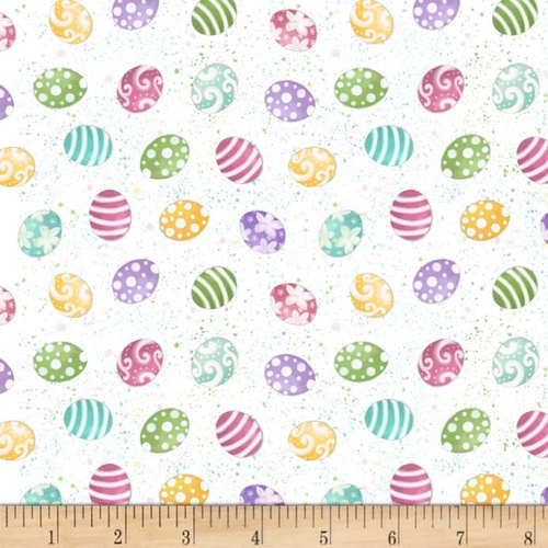 Hoppy Easter Mini Tossed Eggs White