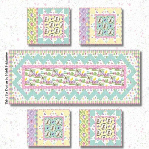Hoppy Easter Table Runner Placemats Kit