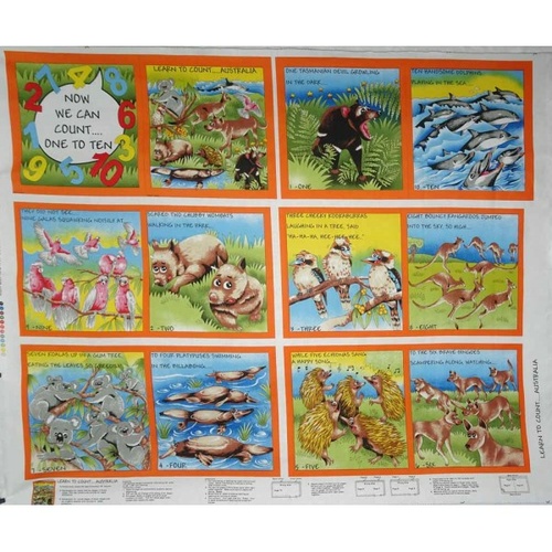 Learn to Count 1,2,3 Australia Soft Book Panel