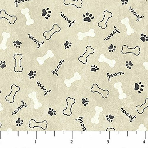 You had me at Woof Dog Bones Taupe