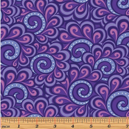 Free Motion Fantasy Swirl Feather Purple